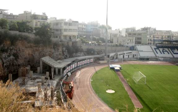 Kallithea Stadion Grigoris Lambrakis - Reste des alten Kurvenausbaus
